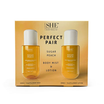 SHE Aromatherapy Signature Collection Mist & Lotion Duo - Perfect Pair Sugar Peach 250ml