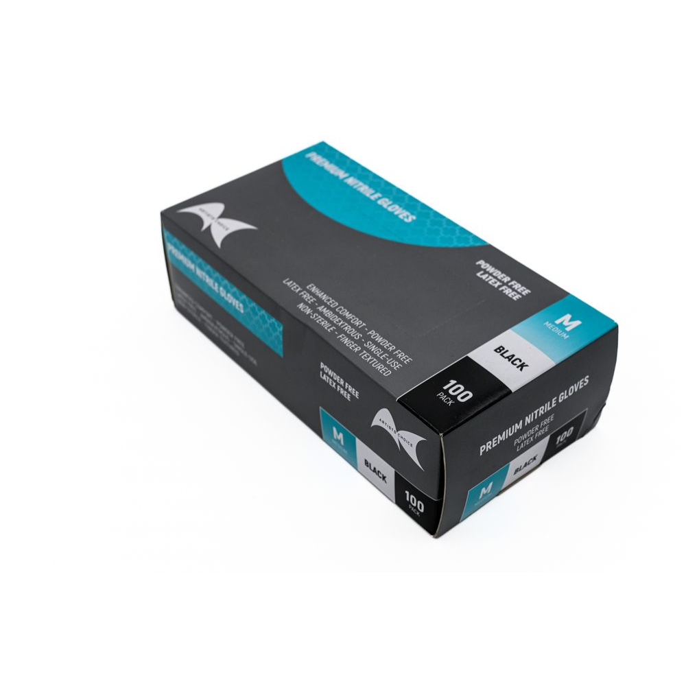 AC Prem Blk Nitrile Glove - M