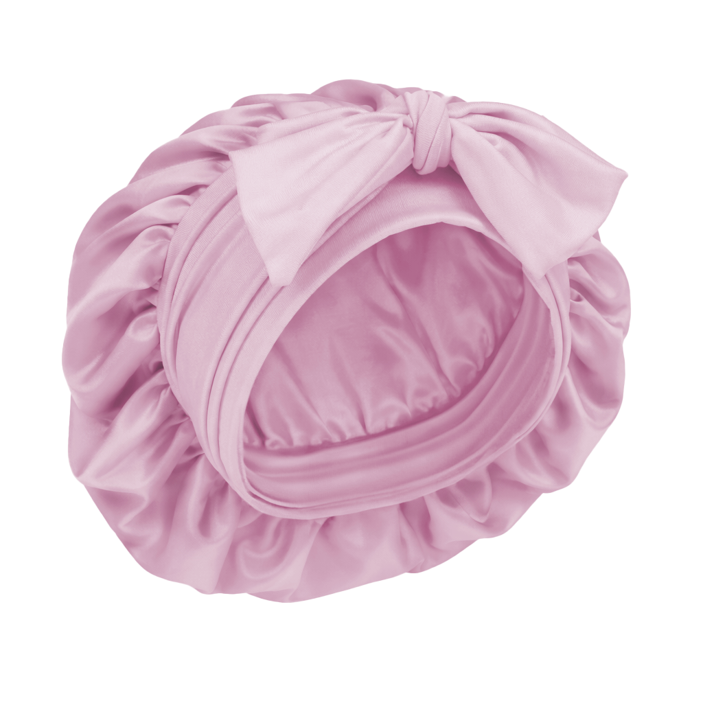 Bathefex Satin Bonnet 1pc - Pastel Pink