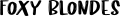 Foxy Blondes Logo