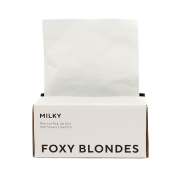 Foxy Blondes Milky Pre-Cut Foil 500 Sheets 15cm x 27cm
