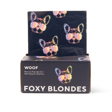 Foxy Blonde Woof Pre-Cuts Foil   500 sheets 15cm x 27cm