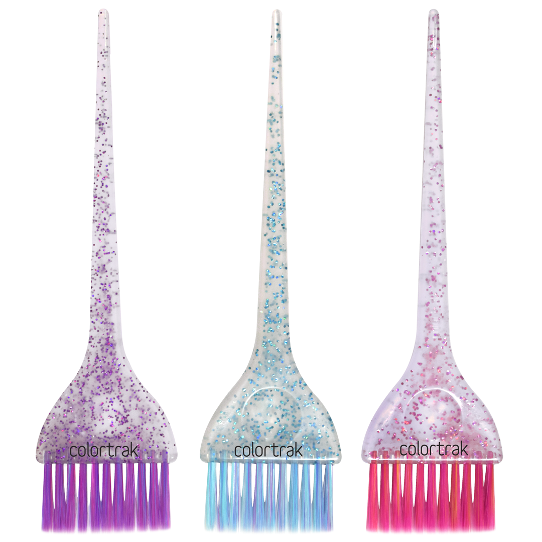 Colortrak Colours by Colortrak - Multicolour Glitter 3pk Brushes