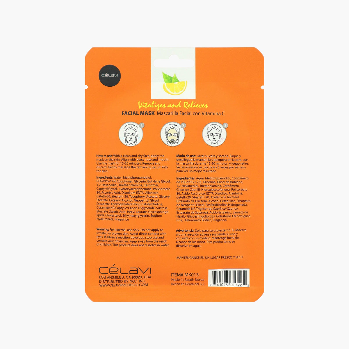 CELAVI Face Mask Pack VITAMIN C 20g