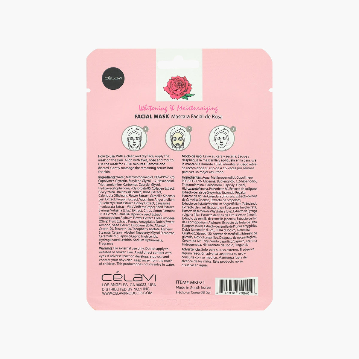 Célavi Face Mask Pack Rose Water 20g