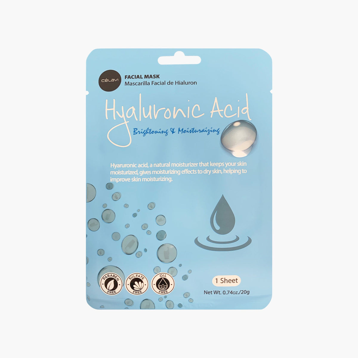 CELAVI Face Mask Pack HYALURONIC ACID 20g