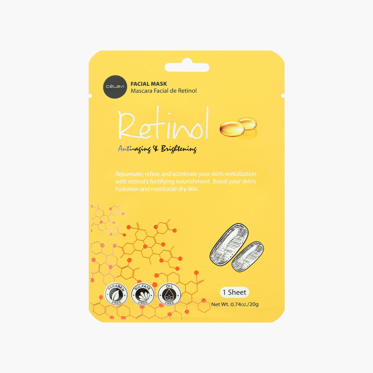 CELAVI Face Mask Pack RETINOL 20g