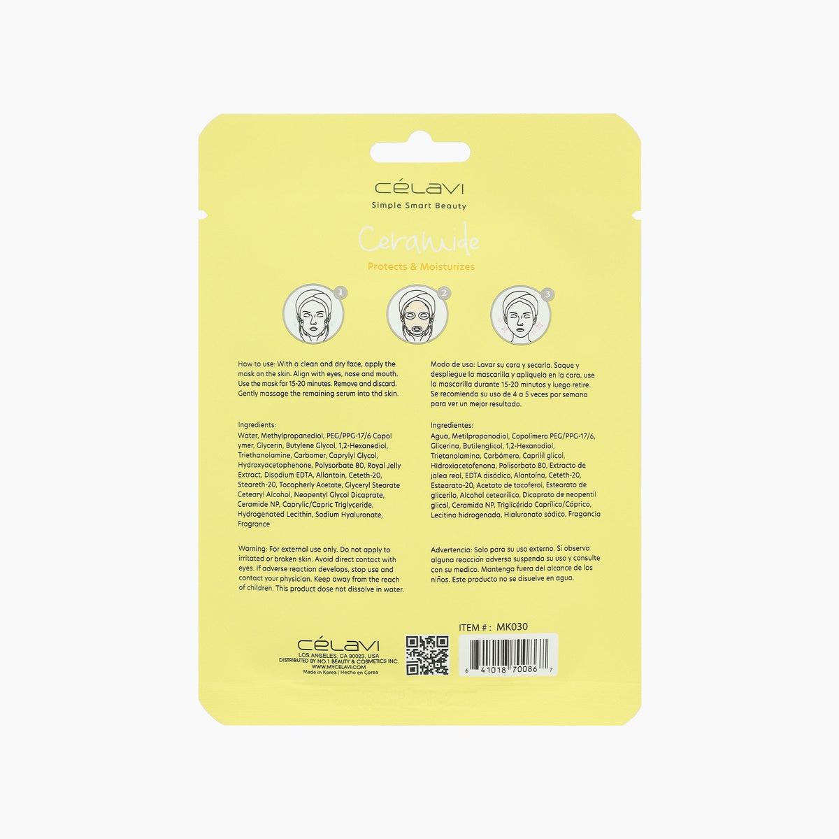 CELAVI Face Mask Pack CERAMIDE 20g
