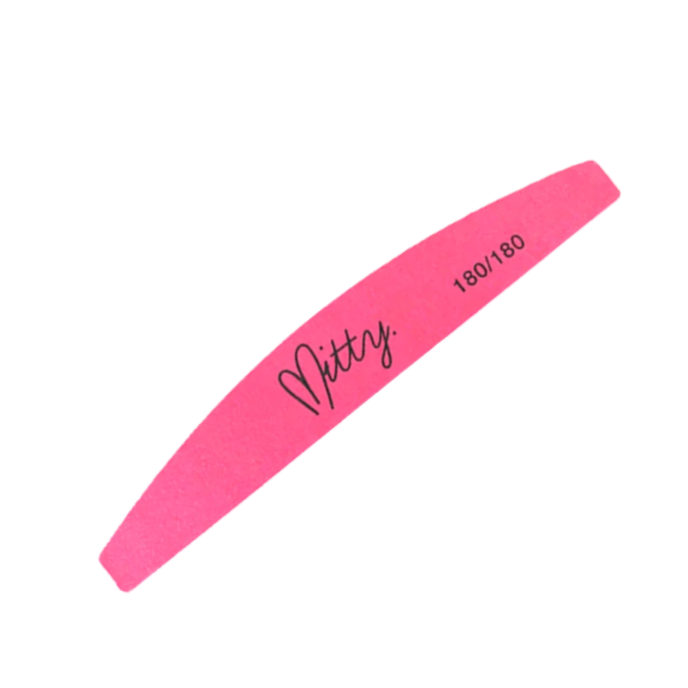 Mitty 180/180 Nail File - Pink