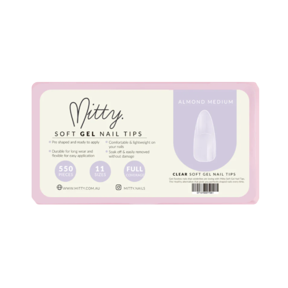 Mitty Almond Nail Tips 500pc M