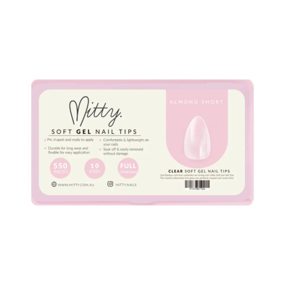 Mitty Almond Nail Tips 500pc S
