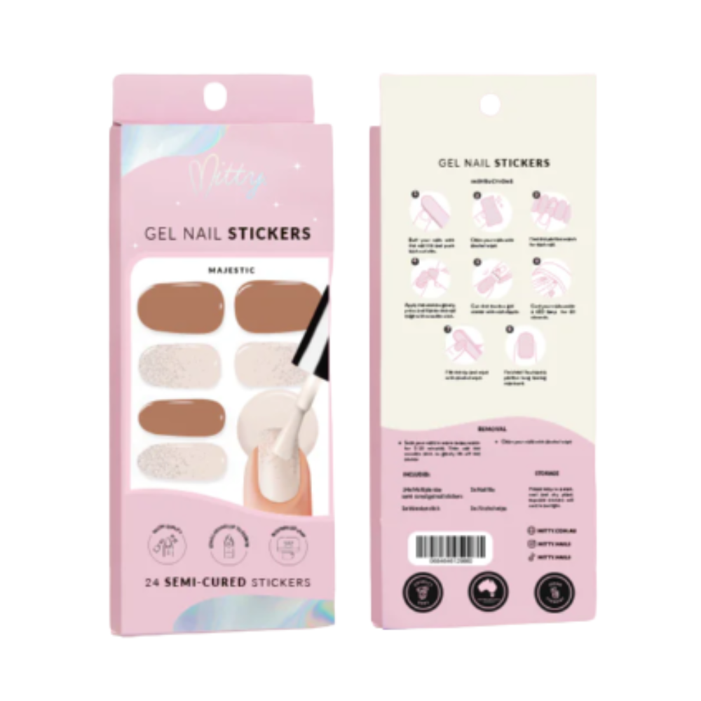 Mitty Gel Nail Stickers- Majes