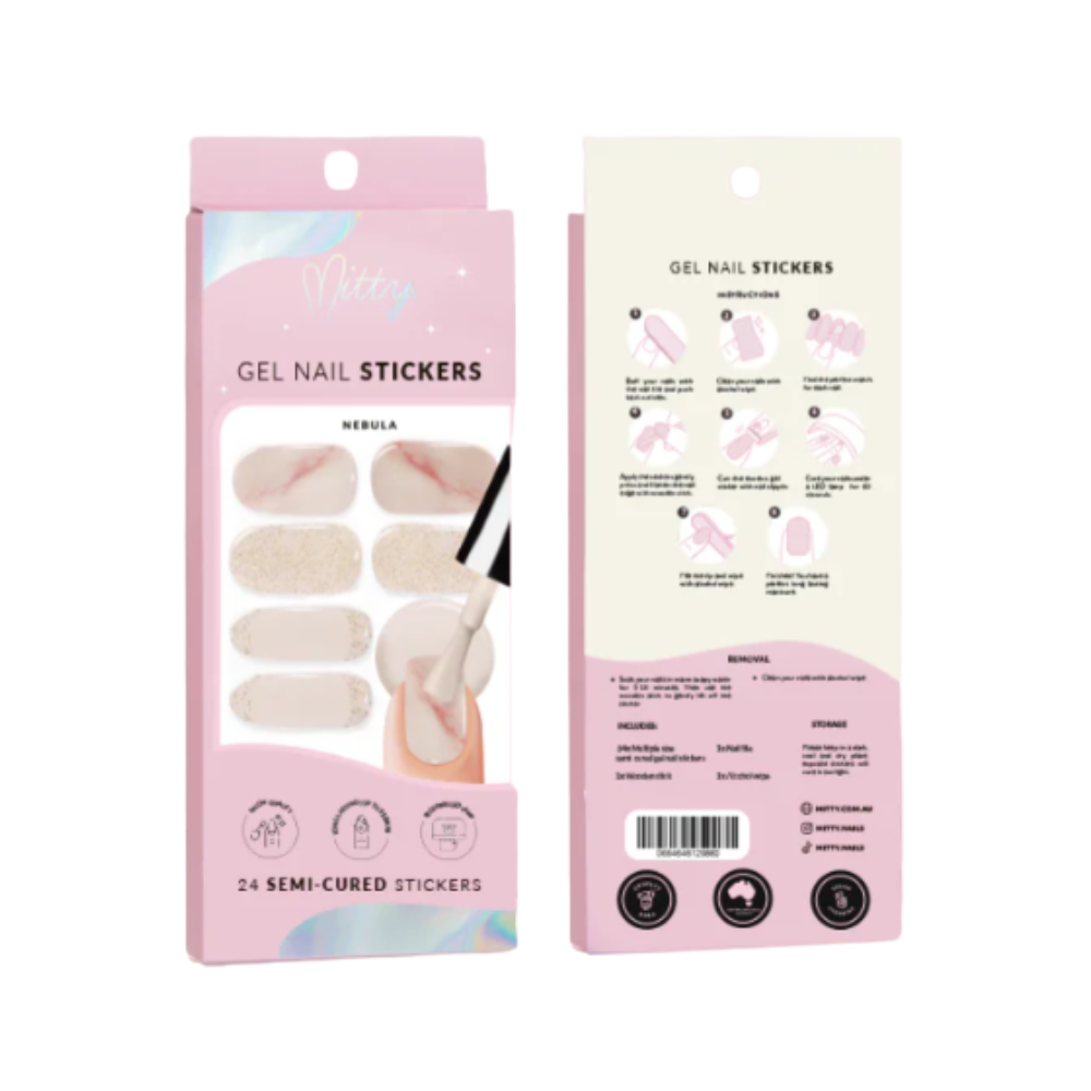 Mitty Gel Nail Stickers- Nebul