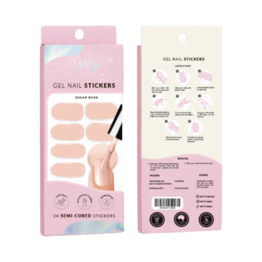 Mitty Gel Nail Stickers- Sugar