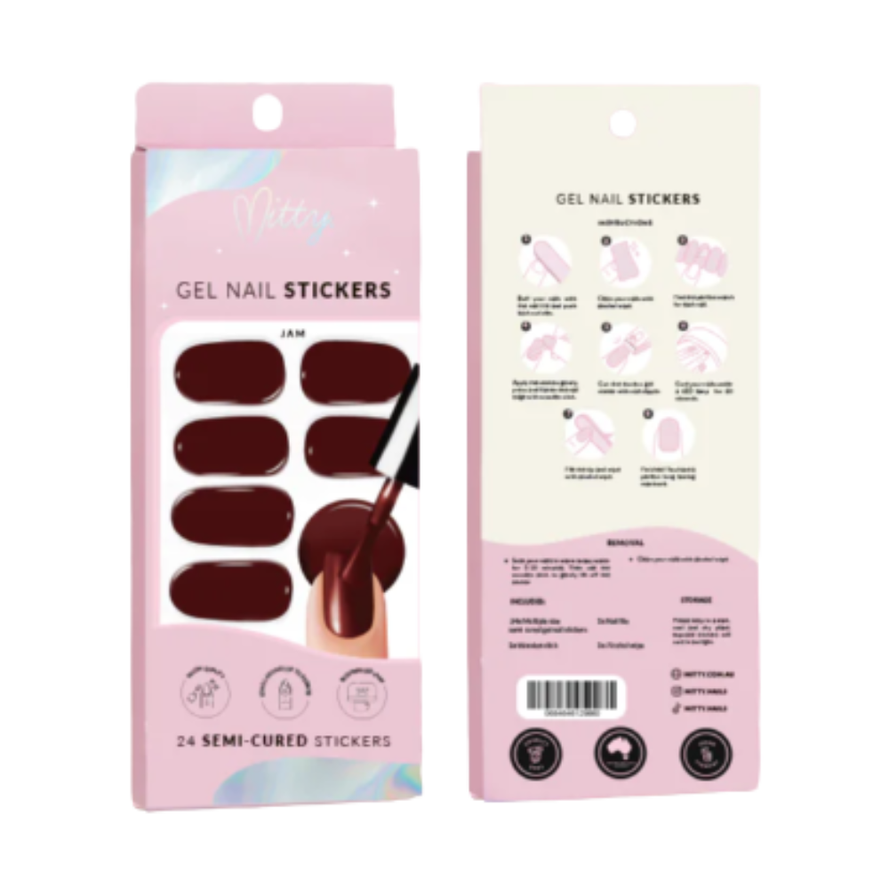 Mitty Gel Nail stickers- Jam