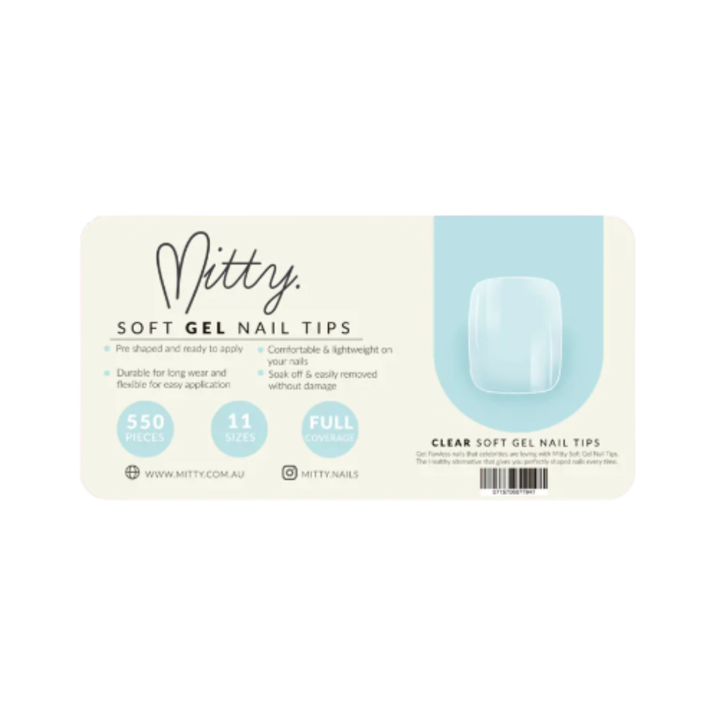 Mitty Square Nail Tips 500pc S