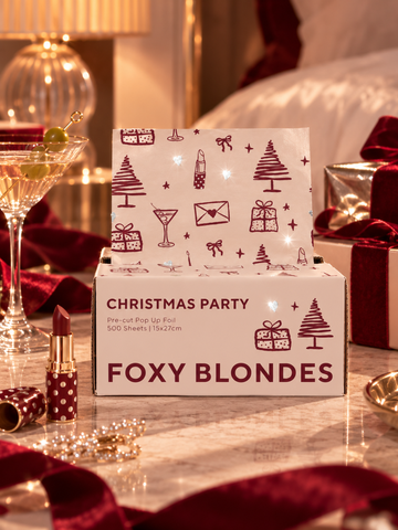 Foxy Blondes Christmas Party Pop Up Foil