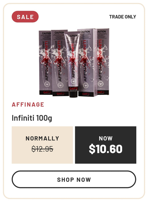 Sale: Affinage Infiniti 100g, Normally $12.95, Now $10.60, Trade Only