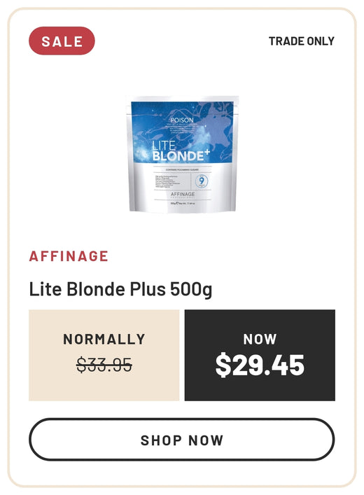 Sale: Affinage Lite Blonde Plus 500g, Normally $33.95, Now $29.45, Trade Only