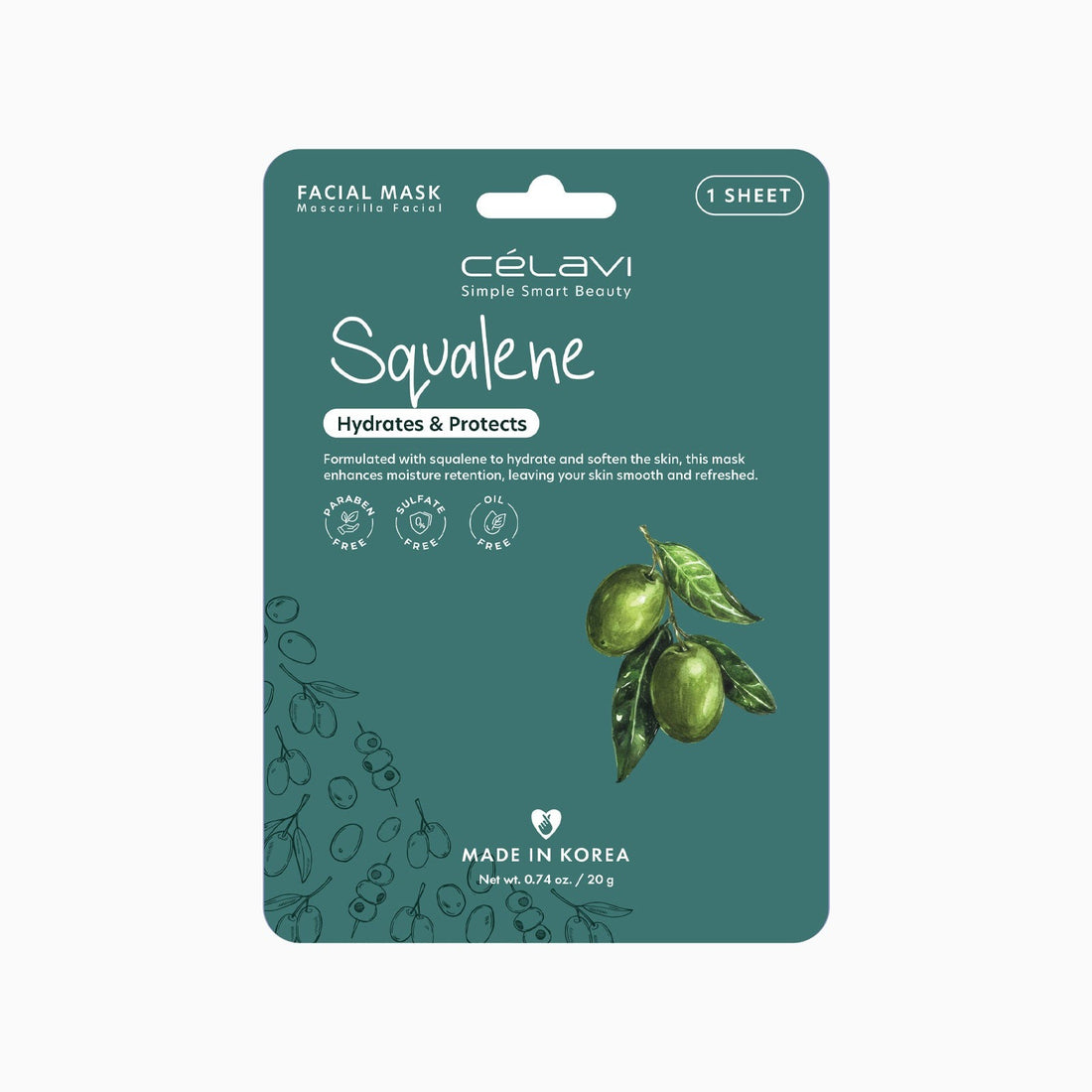 CELAVI Face Mask Pack SQUALENE 20g