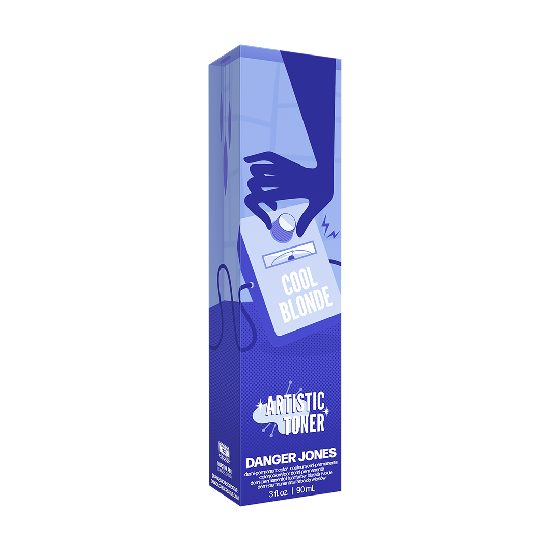 Danger Jones Artistic Toner Demi-Permanent Cream Hair Color - Cool Blonde 90ml