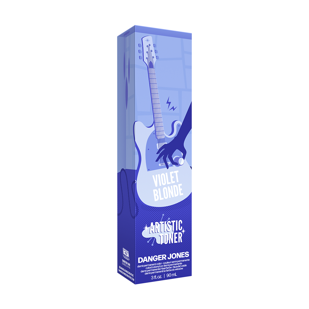 Danger Jones Artistic Toner Demi-Permanent Cream Hair Color - Violet Blonde 90ml