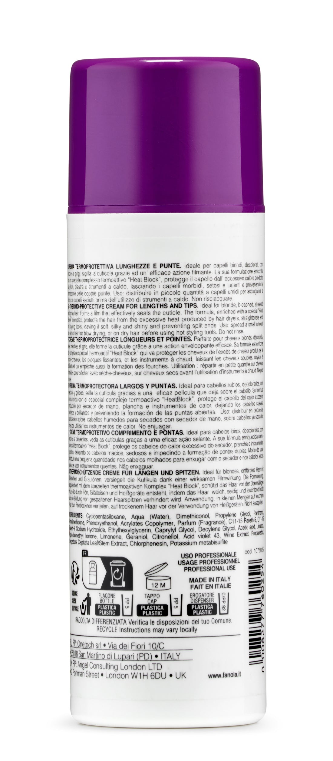 Fanola No Yellow Care Thermo-Protective Cream 150ml