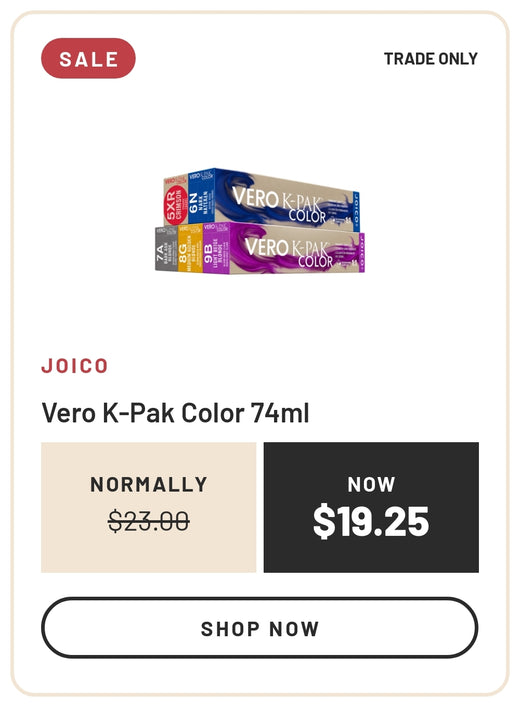 Sale: Joico Vero K-Pak Color 74ml, Normally $23.00, Now $19.25, Trade Only