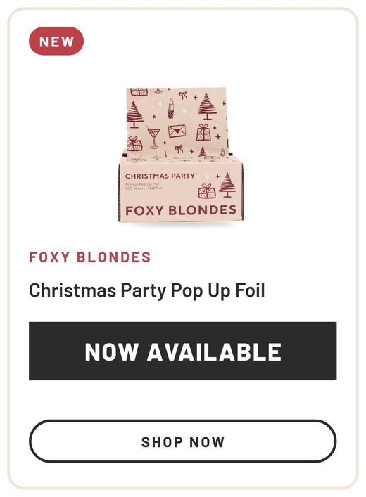 Foxy Blondes Christmas Party Pop Up Foil now available
