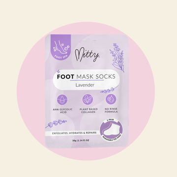 Mitty Foot Mask Socks Lavender