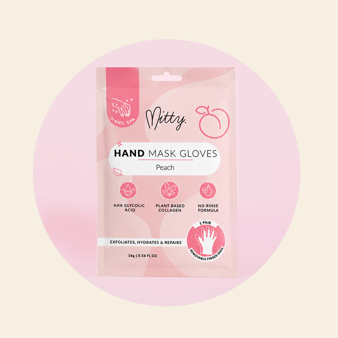 Mitty Hand Mask Gloves Peach