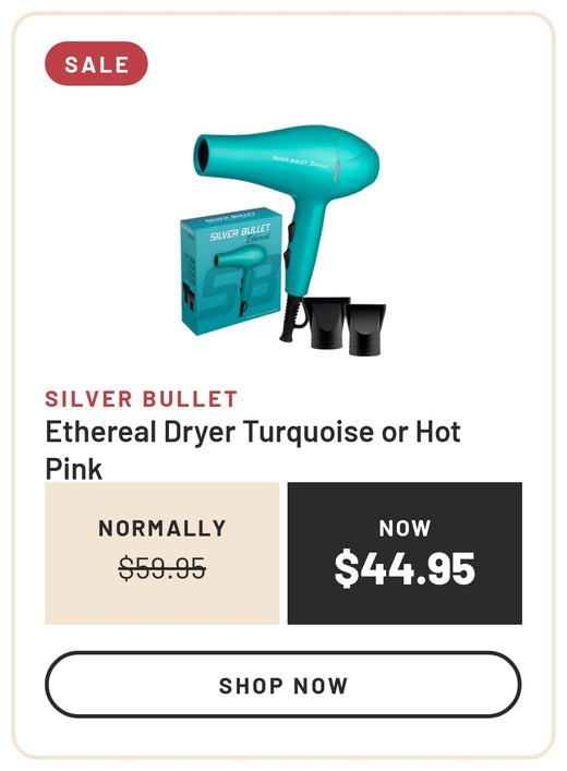 Sale: Silver Bullet Ethereal Dryer Turquoise or Hot Pink, Normally $59.95, Now $44.95