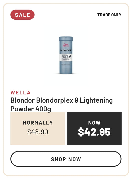 Sale: Wella Blondor Blondorplex 9 Lightening Powder 400g, Normally $48.90, Now $42.95, Trade Only