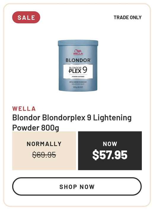 Sale: Wella Blondor Blondorplex 9 Lightening Powder 800g, Normally $69.95, Now $57.95, Trade Only