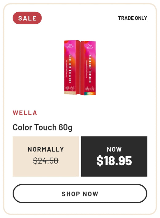 Sale: Wella Color Touch 60g, Normally $24.50, Now $18.95, Trade Only