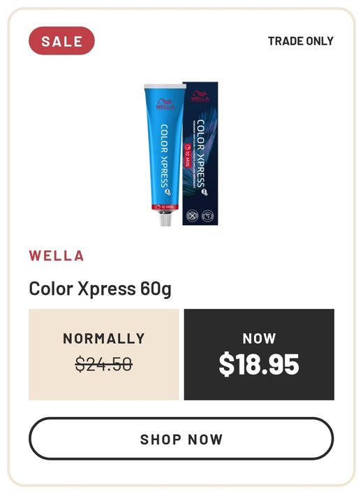 Sale: Wella Color Xpress 60g, Normally $24.50, Now $18.95, Trade Only